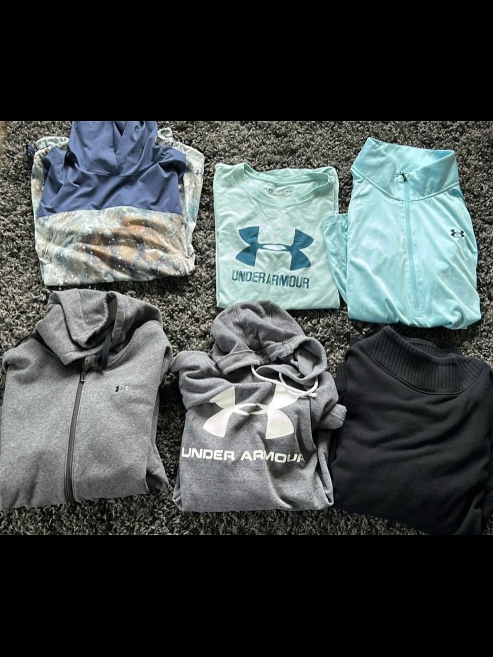 Under Armour & Aerie Women's Assorted Tops in Teal, Gray, Black, Navy